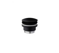 Piletta Scarico Click Clack Senza Troppo Pieno Universale 1"1/4 Nero Opaco