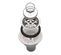 Piletta Scarico Diritta Dritta Sifonata Modello Ac545S Foro Lavello 39Mm