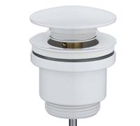 Piletta scarico tappo lavandino lavabo bidet bagno clik clack bianco opaco