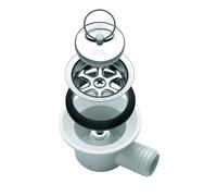 Piletta Sifonata Curva Modello Ac5 530 Scarico Foro Lavello 42 Mm