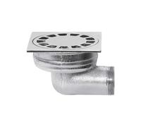 PILETTA SIFONATA PER PAVIMENTO CON SCARICO LATERALE 1""1/4 - 100x100 mm