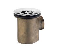 PILETTA SIFONATA PER PIATTO DOCCIA IN OTTONE PESANTE 1""1/4 x Ø80 mm