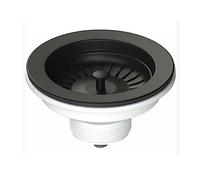 PILETTA TAPPO CESTELLO LAVALLO CUCINA NERO OPACO D550-R-ON D. 114x54 SENZA TROPPO PIENO NERO OPACO 1"1/2