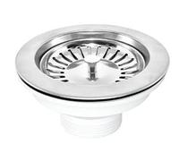 Piletta tappo cestello lavello acciaio d114 x 54 mm senza troppo pieno 1 1/2 L.B. Plast D550-36-R