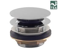 PILETTA TEA DA 1''1/2 CLIC-CLAC IN OTTONE CROMATO PER VASCA SENZA TROPPO PIENO -