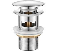 PILETTA UNIVERSALE CLICK CLACK PER LAVABO BIDET LAVELLO 1-1/4 CON TROPPO PIENO