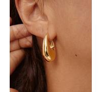 Pilgrim - Autumn - Orecchini a cerchio rétro spessi placcati oro One Size