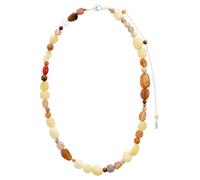 Pilgrim Collana 'Iris' beige / marrone / grigio / rosso Donna Pilgrim One Size