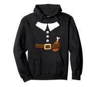 Pilgrim Costume del Ringraziamento Pellegrino Costume Felpa con Cappuccio