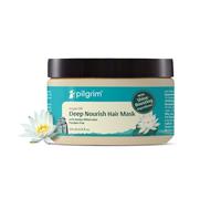 PILGRIM Maschera per capelli coreana all'olio di argan per capelli secchi e crespi con loto bianco e camelia, maschera per capelli per lisciare i capelli, condizionamento profondo e controllo della
