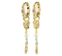 Pilgrim Orecchini 'Ellington' blu chiaro / oro / verde / bianco perla Donna Pilgrim One Size