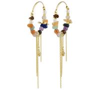 Pilgrim Orecchini 'Iris' giallo / oro / menta / arancione Donna Pilgrim One Size