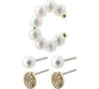 Pilgrim Set di gioielli 'Beat' oro / bianco perla Donna Pilgrim One Size oro / bianco perla