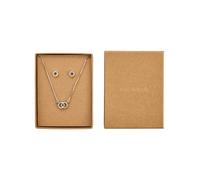 Pilgrim Set di gioielli 'Harlan' argento / trasparente Donna Pilgrim One Size argento / trasparente