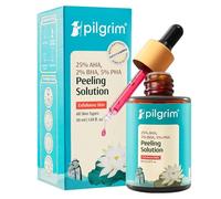 Pilgrim Soluzione peeling 25% AHA + 2% BHA + 5% PHA Peeling Solution 30 ml per viso e corpo |10 minuti viso a casa|Siero esfoliante delicato per la rimozione dell'abbronzatura|Per pelle luminosa, tono