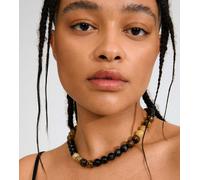 Pilgrim - Unfold - Collana marrone con perline-Oro One Size