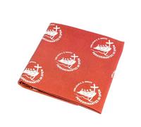 PILGRIM'S BACKPACK Foulard del Pellegrino con Logo Giubileo in Cotone, Prodotto Ufficiale Giubileo 2025 (Rosso)