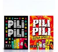 Pili Pili + Pili Pili Extra Spicy - Gioco di Carte con Missioni e Sabotaggi | Vincitore Premio Gioco dell'Anno 2025 | Edizione Multilingua | 2-8 giocatori | 8+ anni | 15-20 min | Ideale da viaggio