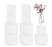Pilikoll 10 Pezzi Supporti a Spirale per Vasi Supporto a Spirale Ikebana Twister di Bouquet Trasparente Supporto Stelo a Spirale per Vaso Riutilizzabile Spiral Ikebana Stem Holder per Fiori Fai da Te