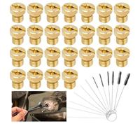 Pilikoll 25 Pezzi Set Getto Principale Carburatore M5 con Aghi di Pulizia 55-115 M5 Getti Carburatore Kit Getto Principale Carburatore Ugelli Carburatore m5 per Dellorto SHA PHBG Carburatore