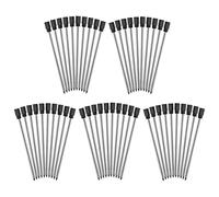 Pilikoll 50Pcs Ricarica di Penna a Sfera Nero Ricariche Sostituibili in Metallo per penne a sfera Diamond Crystal (2.75 Pollici)