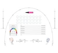 PILIN Kit arco di palloncini riutilizzabile Arco di palloncini bianco regolabile per matrimoni, lauree, compleanni, decorazioni di Natale