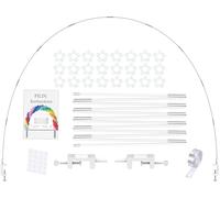 PILIN Kit arco palloncino bianco per diverse dimensioni del tavolo per feste di compleanno e laurea