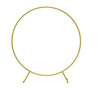 PILIN Kit di arco rotondo per palloncino, arco in metallo, 1,8 m, con 2 acqua, per feste, matrimoni, compleanni, oro