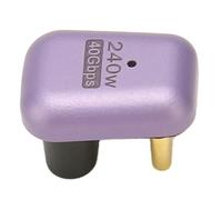 Pilipane 240W USB C Adattatore 180 Adattatore U Forma di tipo C da femmina a 40 Gbps Connettore in alluminio per laptop Tablet