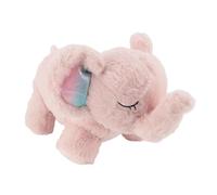 Pilipane Aiuto per il sonno di peluche elefante che respira animale di peluche con musica calmante e luce notturna per neonati e bambini morbidi peluche 13,8 x 7,9 x 5,9 pollici (Rosa)
