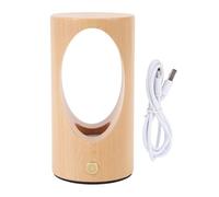 Pilipane Baby Night Light ricaricabile al letto a LED ricaricabile Dimmabile Lampada da tavolo in legno Dimmio Tocca Luci per la scuola materna