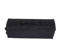 Pilipane Borsa porta attrezzi da campeggio Borsa porta attrezzi da campeggio in poliestere espandibile con 4 piccoli scomparti Maniglia con cerniera bidirezionale per barbecue Nera