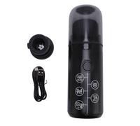 Pilipane Caffettiera portatile Macchina da caffè elettrica da viaggio Pressione 17 Bar Design multifunzionale con scomparto per polvere e capsule per campeggio all'aperto Uso in ufficio (Nero)