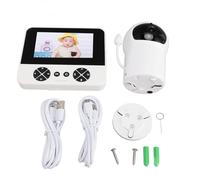 Pilipane Camera di monitoraggio del bambino 4.3in Schermo HD Monitoraggio video wireless con visione notturna Audio a 2 vie Audio 355 ° Ruota Angolo regolabile per l'uso interno domestico