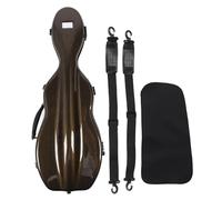 Pilipane Caso di violino Caso di violino in fibra di carbonio duro portatile super leggero con igrometro per studenti adulti principianti neri