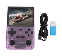 Pilipane Console di Gioco Portatile retrò da 3,5 Pollici Schermo HD Dual Joystick 3500Mah Dispositivo di Gioco Portatile per la Batteria per intrattenimento per Il Tempo Libero Black (Viola)