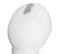 Pilipane Cuffia Bluetooth Bluetooth 5.0 invisibile auricolare Bluetooth singolo con cancellazione del rumore CVC8.0 per design ergonomico di lavoro sportivo. (Bianco)