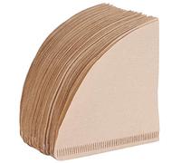 Pilipane Filtro per macchinetta del caffè,Carta da Filtro per caffè (100 Pezzi/Sacchetto),Filtri per caffè USA e Getta e Conici,Adatto per l'uso a casa e nei Bar (1-2 Tazze,Marrone Naturale)