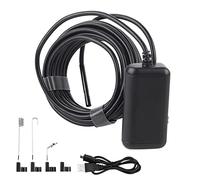 Pilipane Fotocamera per Endoscopio Wireless, Fotocamera per Ispezione Endoscopio WiFi da 0,2 Pollici 5 MP - Fotocamera per Ispezione Boroscopio Impermeabile per Smartphone(10m Cable)