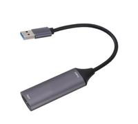 Pilipane Game Video Capture Card 4K HD Risoluzione Multimedia Interfaccia Video Grabber Card per Streaming live OBS e videoconferenza Materiale in lega di alluminio con cavo da 15 metri (USB3.0)