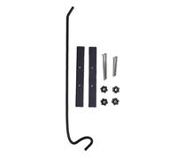 Pilipane Gancio per mangiatoia per uccelli da ponte, in acciaio resistente, girevole a 360 gradi, con asta di prolunga per cesto di fiori, luce decorativa, robusto e regolabile, per