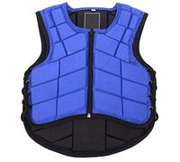 Pilipane Gilet Equestre Imbottito in Schiuma di Sicurezza Protezione per L'equitazione Protezione per Il Corpo Protezione per Il Corpo per Equitazione Blu(CL)