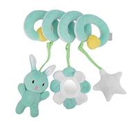 Pilipane Giocattolo da Appendere al Passeggino per Neonati, sonaglio a Spirale per attività, Morbido Peluche, per Neonati, culle, passeggini, Letti, Grigio, Rosa, Verde (Verde)