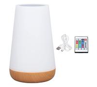 Pilipane Illuminazione d'atmosfera Lampada cambia colore RGB Telecomando touch Dimmerabile Ricarica USB Luce notturna portatile per camera da letto Ufficio Viaggi ABS Lega di alluminio