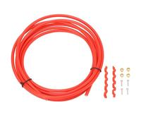 Pilipane Kit tubo del freno per bicicletta e inserto di collegamento, ad alta resistenza, tubo idraulico per olio minerale, olio puntibile, durevole, materiale in nylon (rosso)
