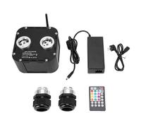 Pilipane Luce a fibra ottica Twinkle 50W Doppia porta Bluetooth APP Telecomando RGB Fibra ottica ad attivazione vocale Plafoniera a stella per auto Home Theater Lega di alluminio