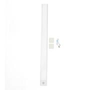 Pilipane Luce LED per armadio ricaricabile, super sottile, magnetica, da 50 cm, con sensore di movimento, 3 temperature di colore, 3 modalità, dimmerabile all'infinito, per scale, argento