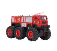 Pilipane Modello di camion dei pompieri pressofuso in scala 1:16, in lega, grande, a 6 ruote motrici, giocattolo realistico per pompieri, per bambini. (Serbatoio dell'acqua)
