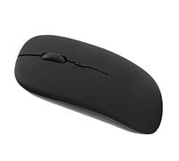 Pilipane Mouse Silenzioso Sottile Nero Wireless Bluetooth 5.0 Mouse Ottico Portatile Portatile Silenzioso da Ufficio per OS X/Mi/Samsung Laptop Tablet Notebook PC Desktop, Mouse Wireless,