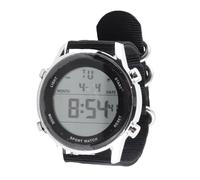 Pilipane Orologio da uomo Digital Sports Watch Rainproof Alarm Alarming Down Dual Time Fomine Nylon Digital Watch con cronometro per all'aperto (Nero)
